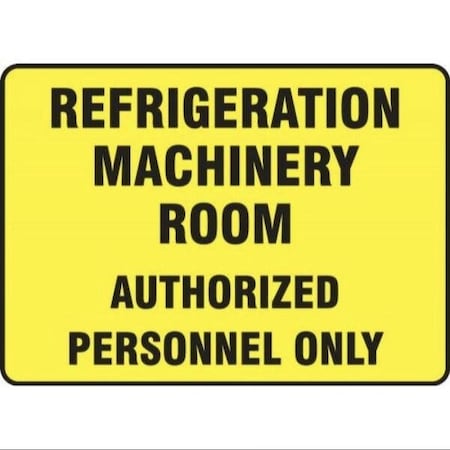 Accuform SAFETY SIGN REFRIGERATION MACHINERY MEQT500VS MEQT500VS